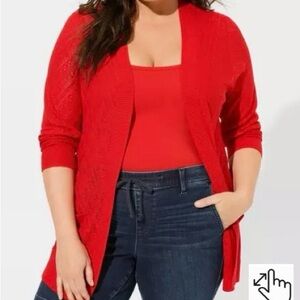 NWT Torrid Pontelle Cardigan - Adrenaline Rush